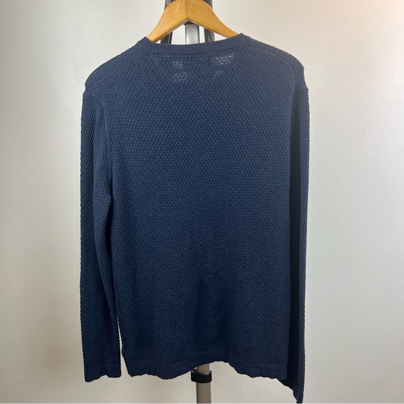 Art of Rhetoric Men's Navy Blue Large Knit Sweater - Picture 7 of 7